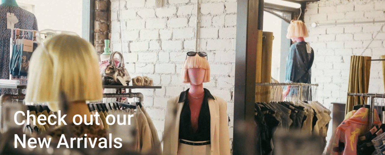 colourful mannequins inside a store full of clothes,© Joyce Paton