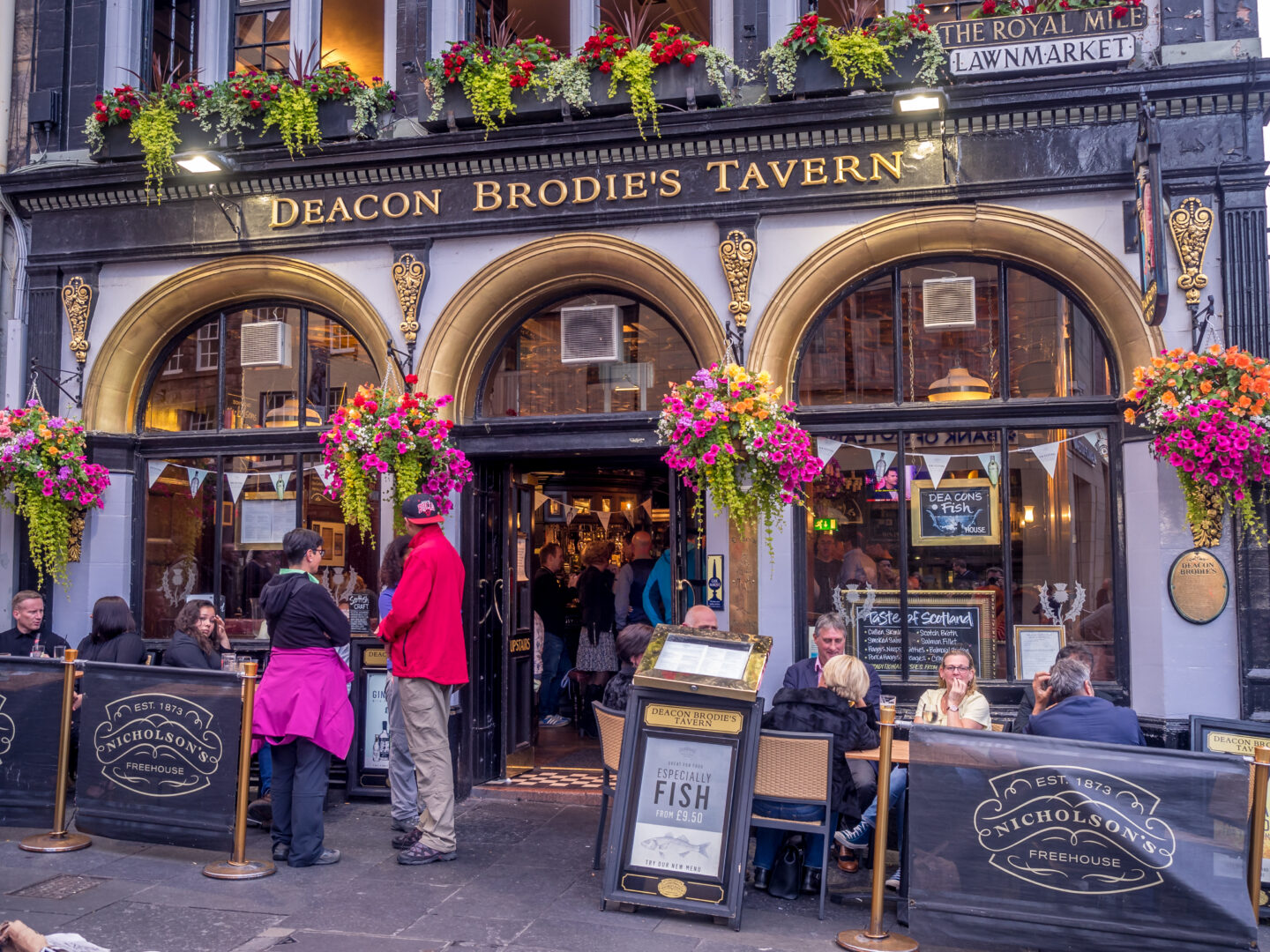 Deacon Brodie's Pub along the Royal Mile.