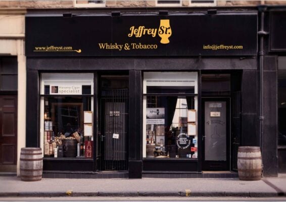 Whisky & Tobacco Shop front