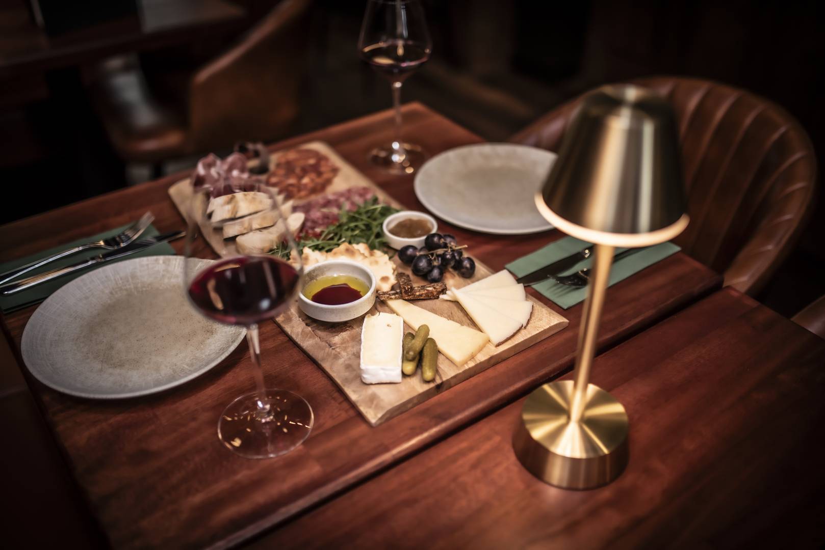 Cask and Vine cheese board