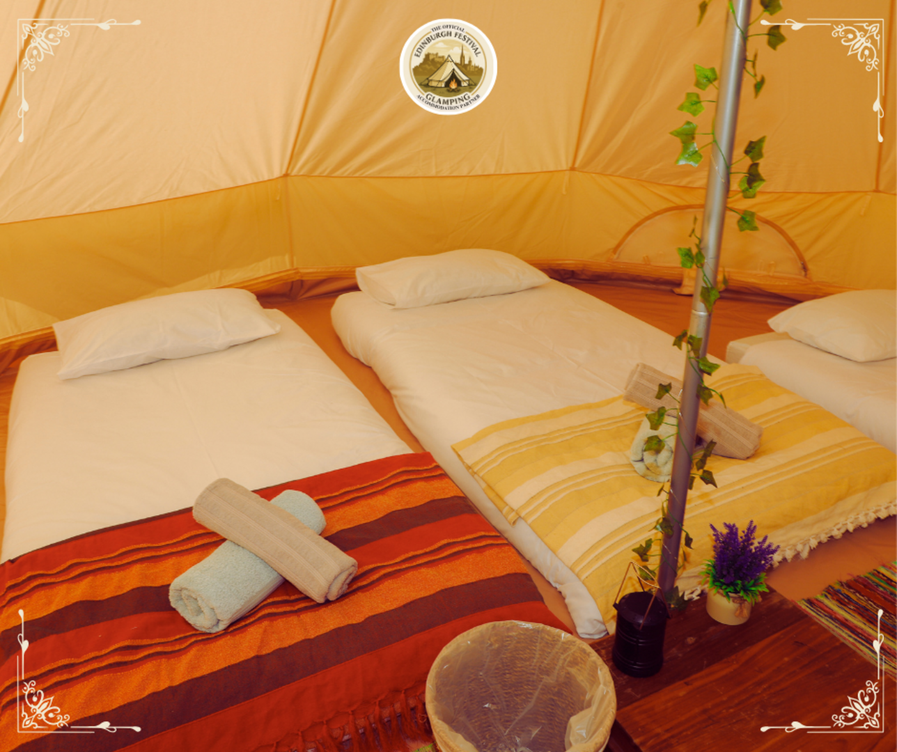 Edinburgh Festival Glamping Bell tents
