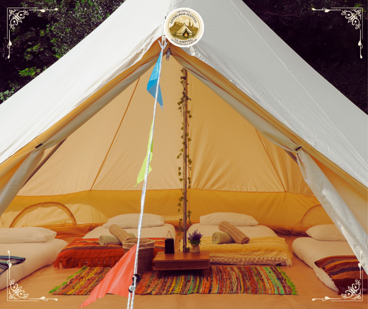 Edinburgh Festival Glamping Bell Tents