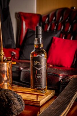 Bottle of 22 year old Lowland Blended Grain Scotch Whisky