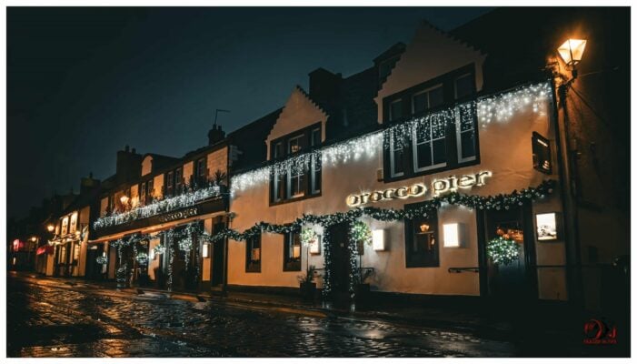 Orocco Pier Christmas lights