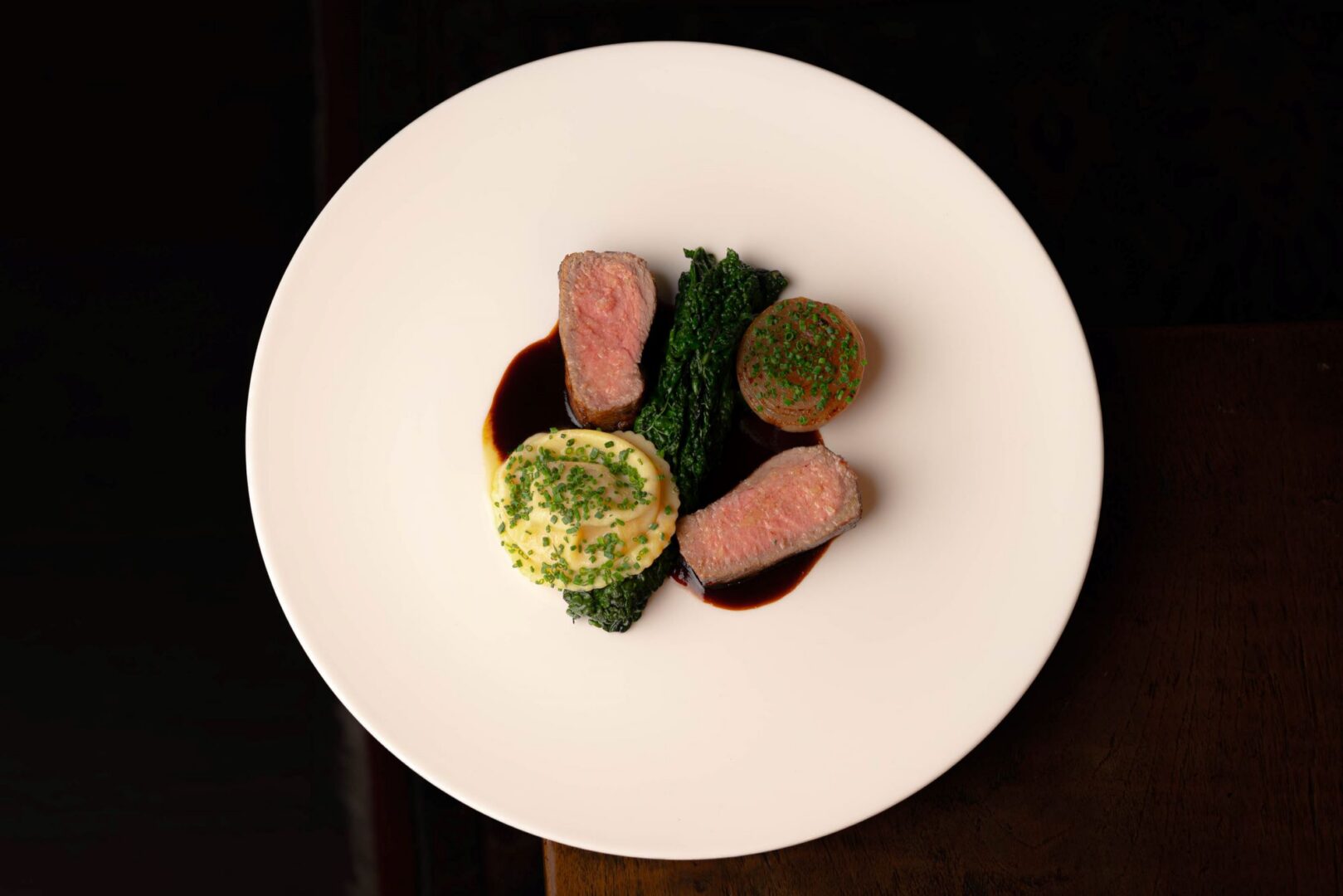 Dunstane Restaurant plate of food from the dinner menu