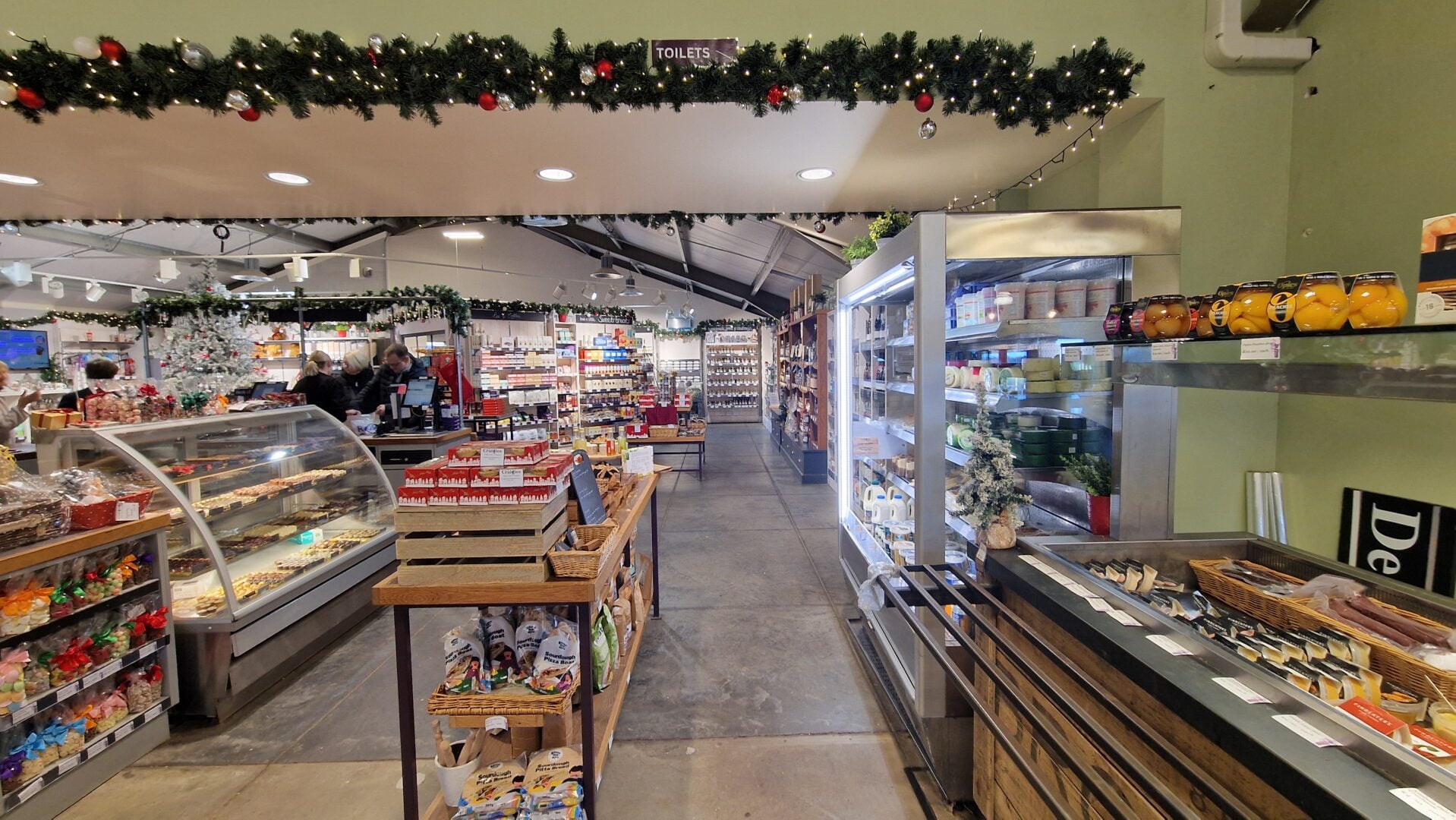 Craigies Farm Shop fridges with products for sale