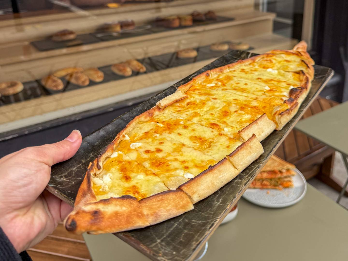 Our Turkish pides are freshly made to order — a Turkish take on pizza, with a crispy base, fresh ingredients, and bold flavour.