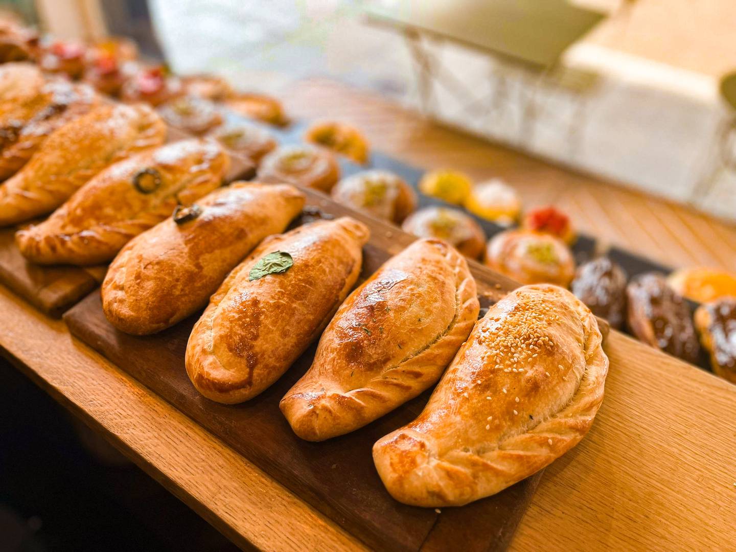 Traditional Turkish pastries: crispy börek and bohça pasties, golden and comforting.