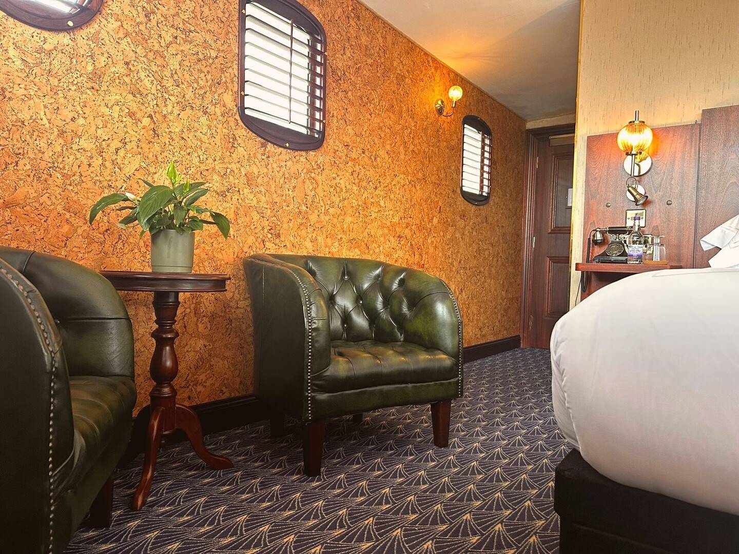 The Kenelm Guinness stateroom, in Honour to the first owner after The Admiralty who turned it into a private luxury yacht ,© Ocean Mist Leith LTD