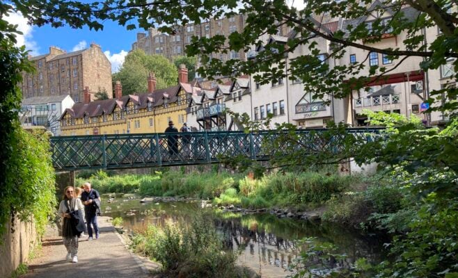 Water of Leith walkway at Dean Village