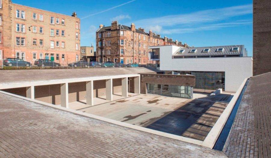 View of ESW across Courtyard.