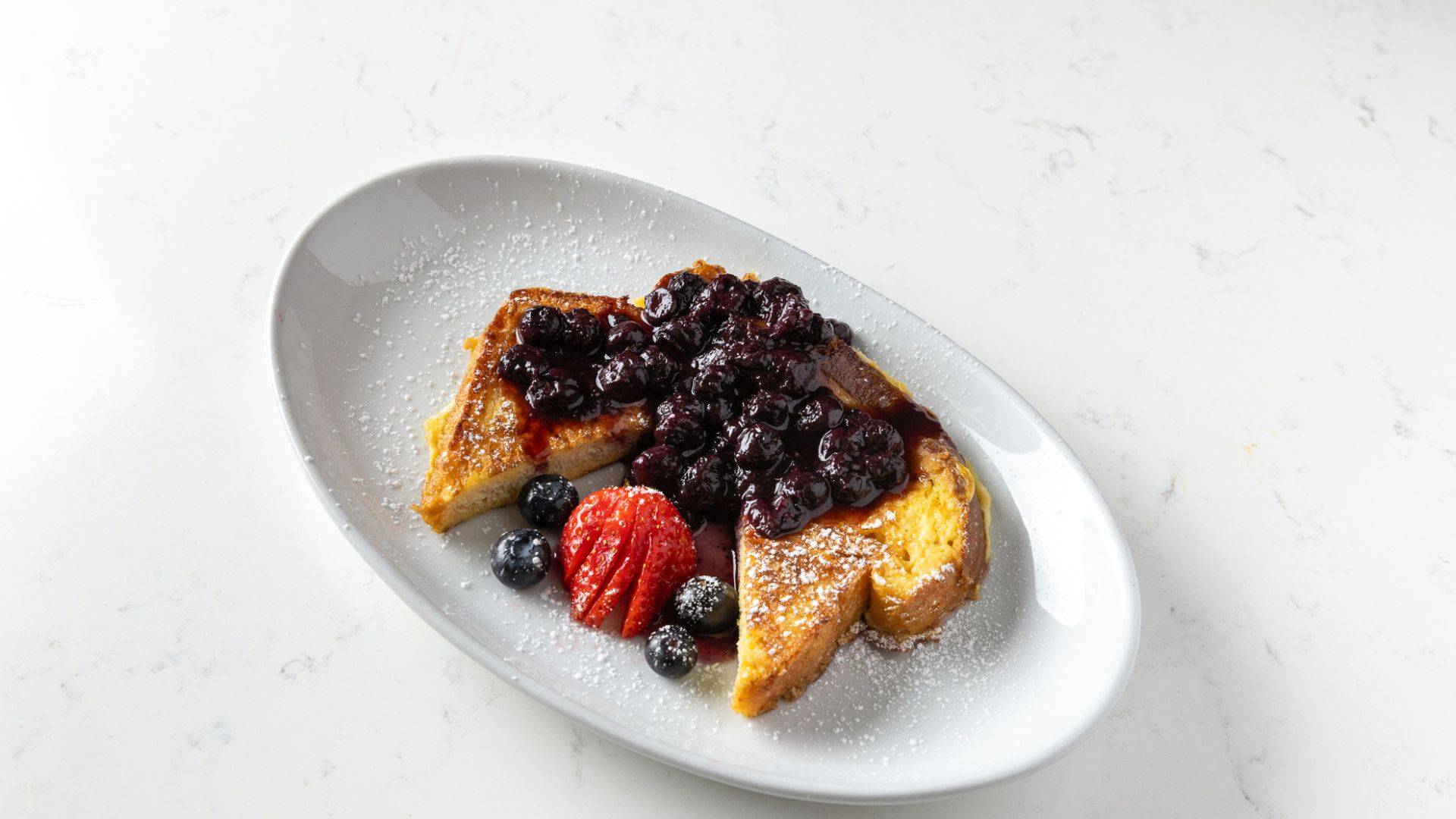 French Toast & Blueberry Compote
