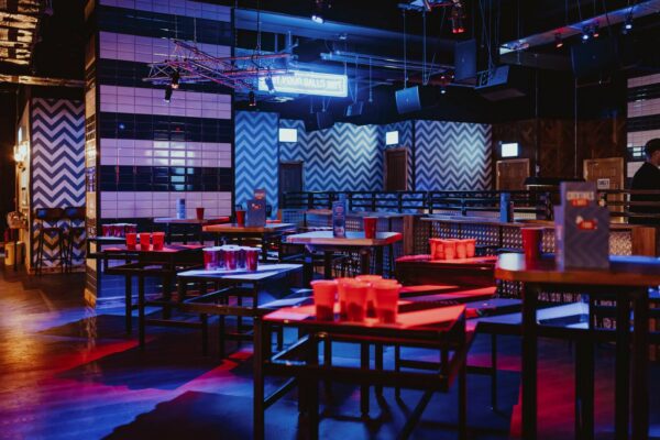 Beer Pong at Roxy Lanes