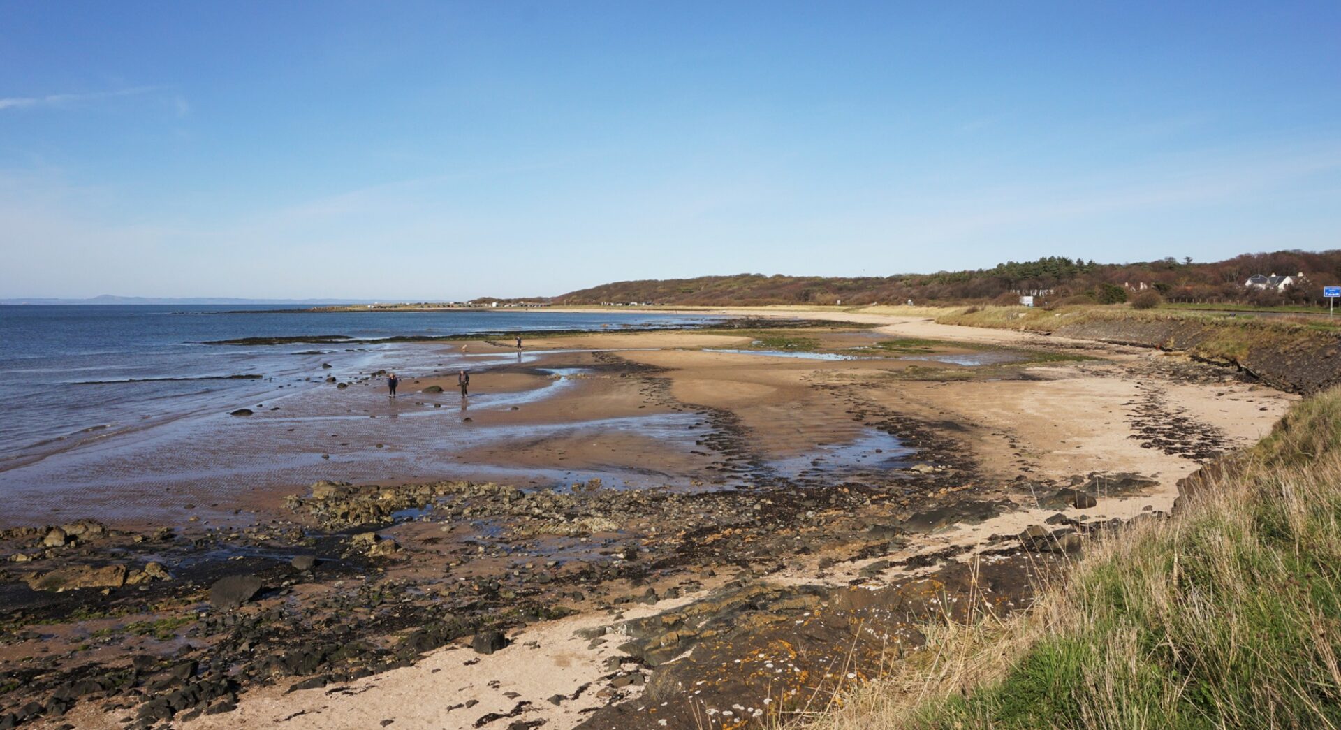 Longniddry Beach in East Lothian