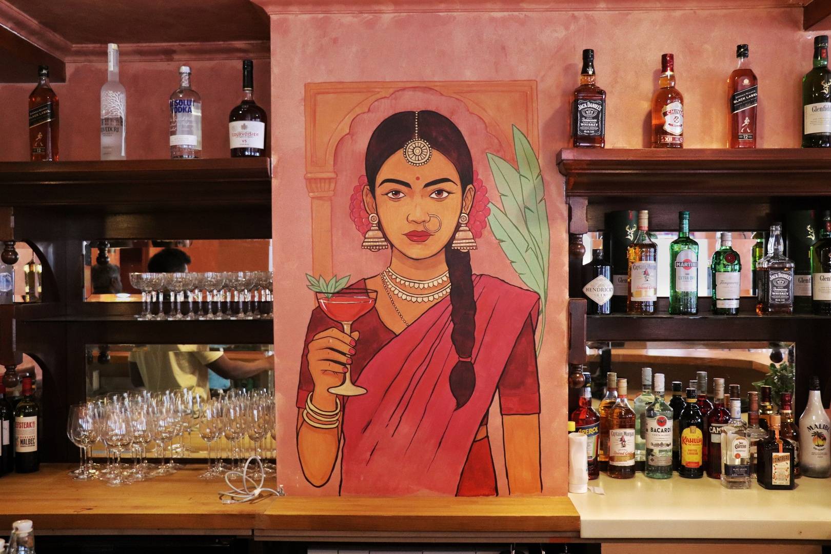 Bar area at Tamil Teru