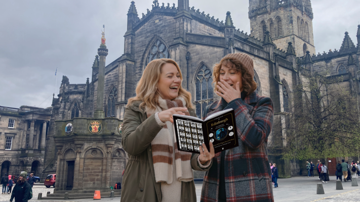 Ghastly Guide of Edinburgh in front of St Giles Cathedral, Edinburgh,© Ghastly Guides