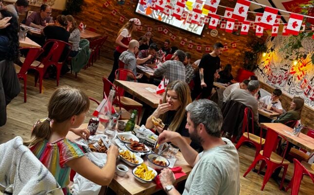 Down the Hatch Diners eating