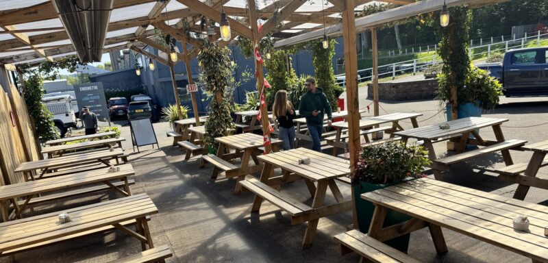 Down the hatch outdoor eating area in South Queensferry
