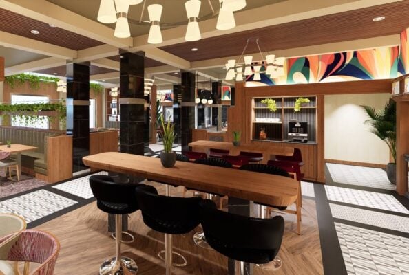 Point A Hotel Edinburgh restaurant area