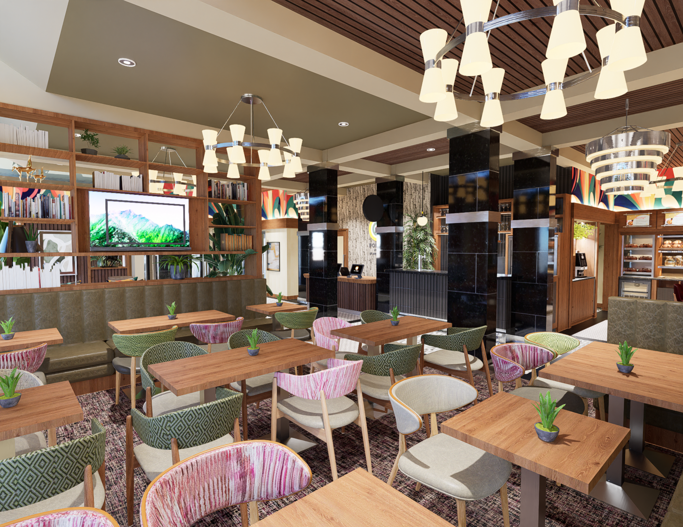 Point A Hotel Edinburgh restaurant area