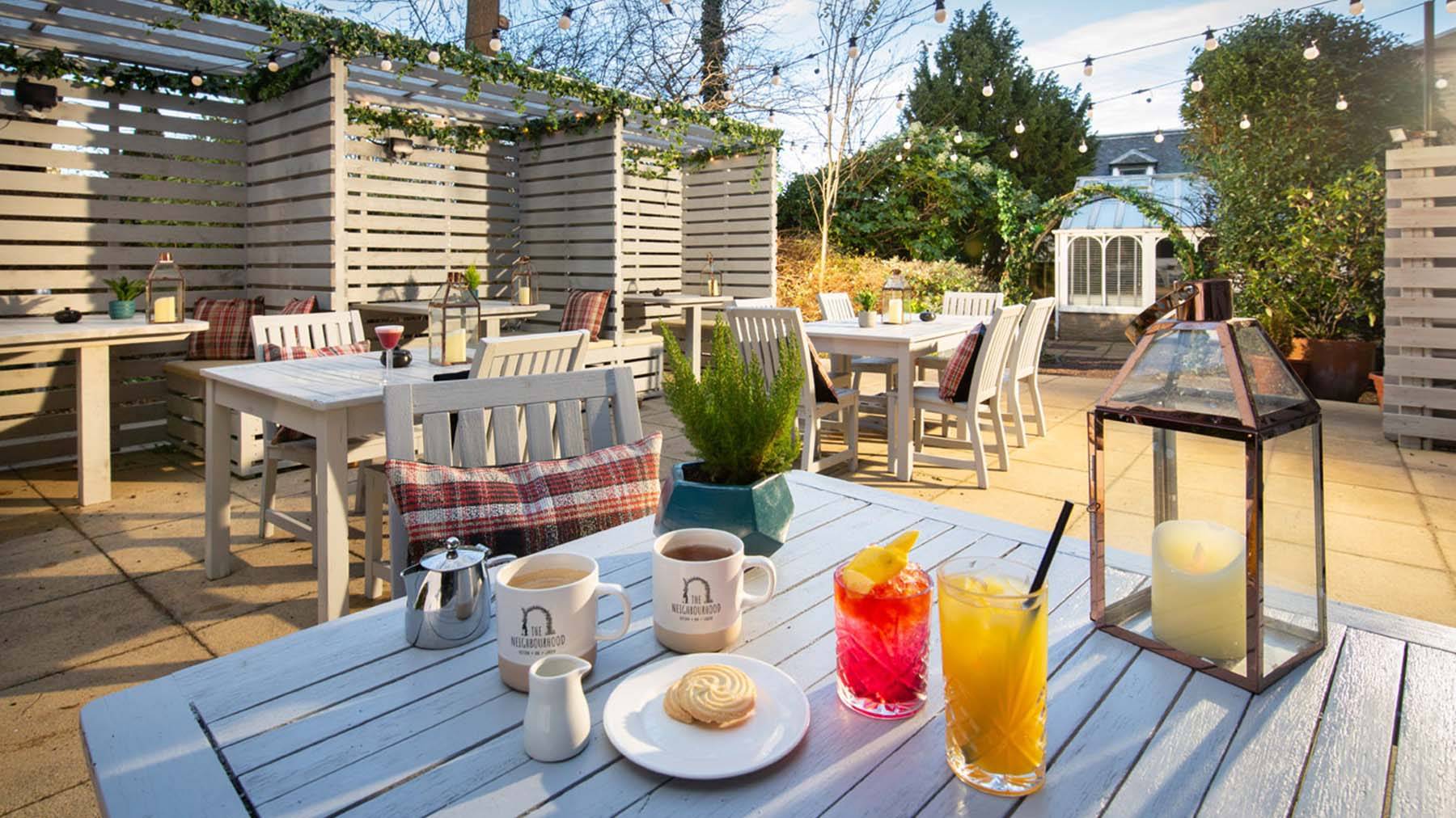 The Neighbourhood Restaurant & Bar drinks on the patio