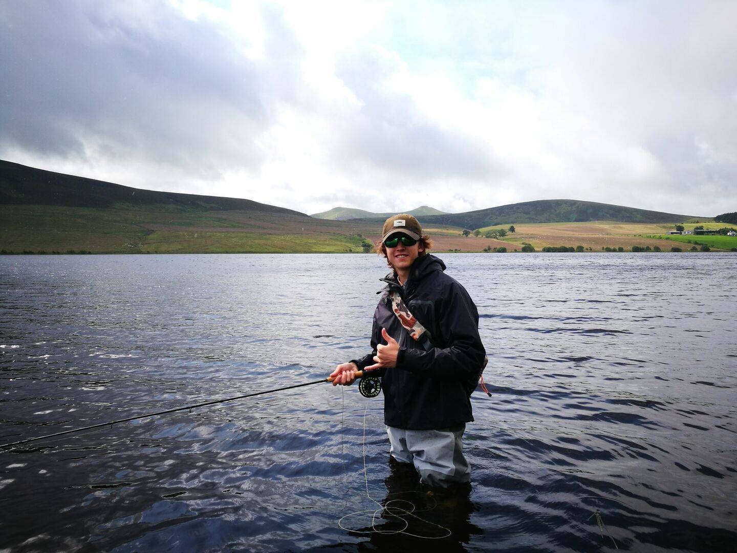 Man fishing with Fly Life Scotland Tours