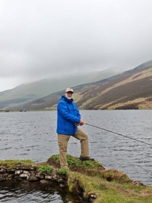 Man fishing with Fly Life Scotland Tours