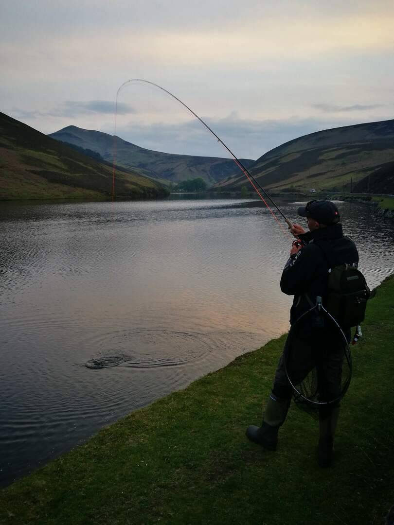 Man fishing with Fly Life Scotland Tours
