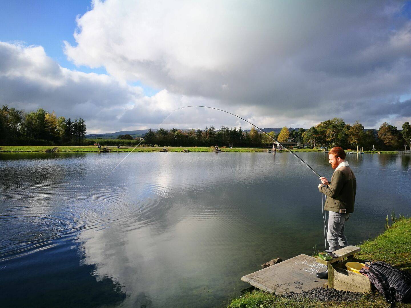 Man fishing with Fly Life Scotland Tours