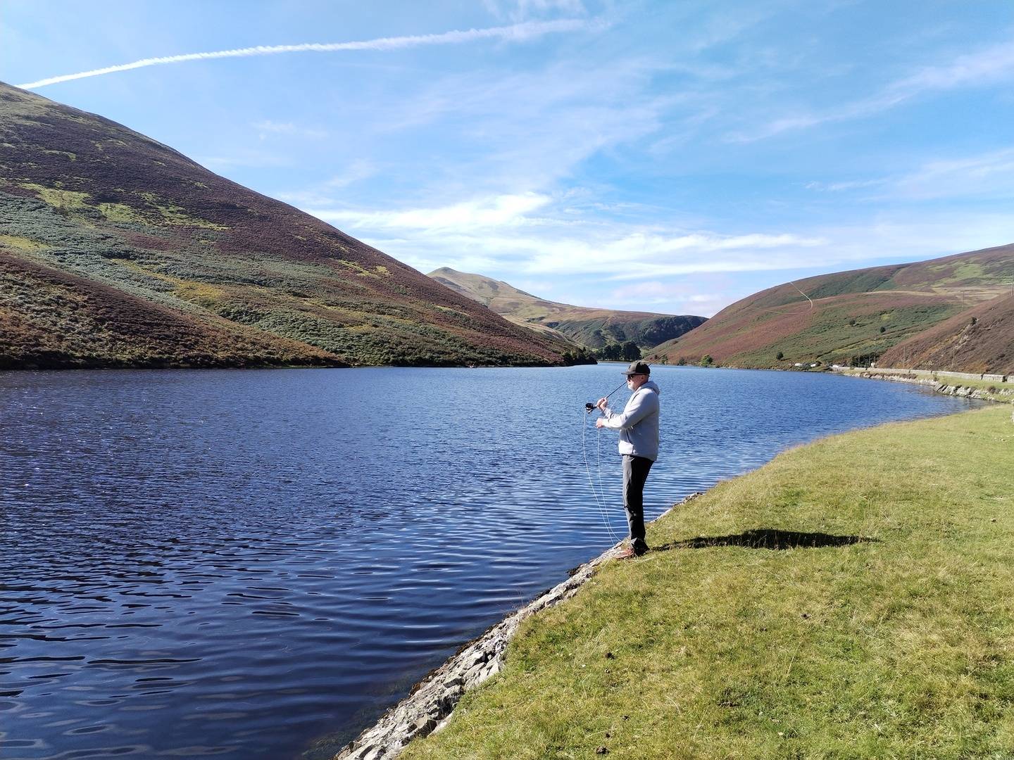 Man fishing with Fly Life Scotland Tours