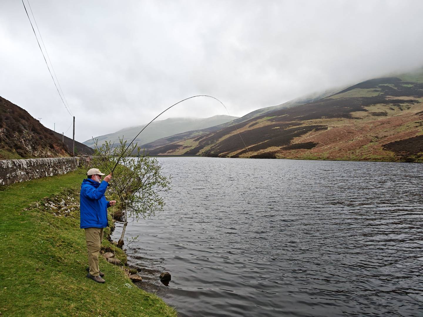 Man fishing with Fly Life Scotland Tours