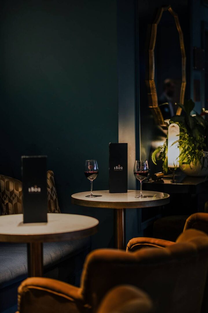 Cosy seats in the 1802 Lounge