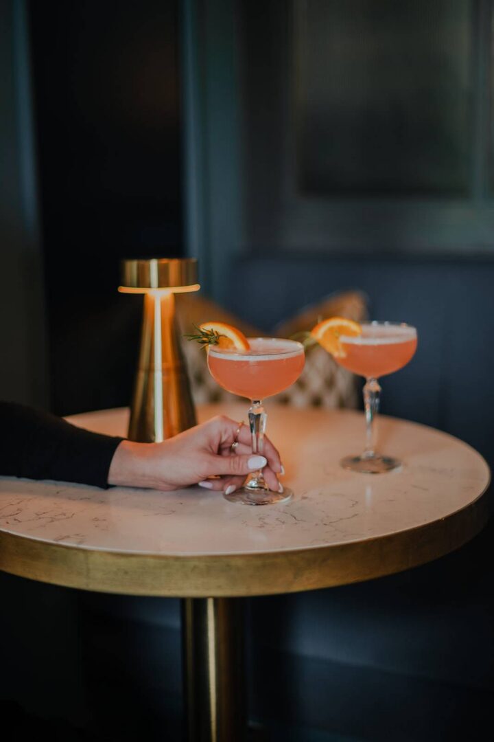 Cocktails in the 1802 Lounge
