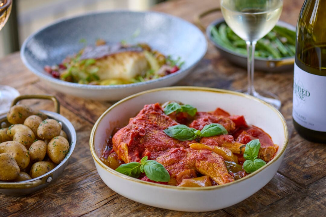 Food from the Spring menu at Hotel du Vin