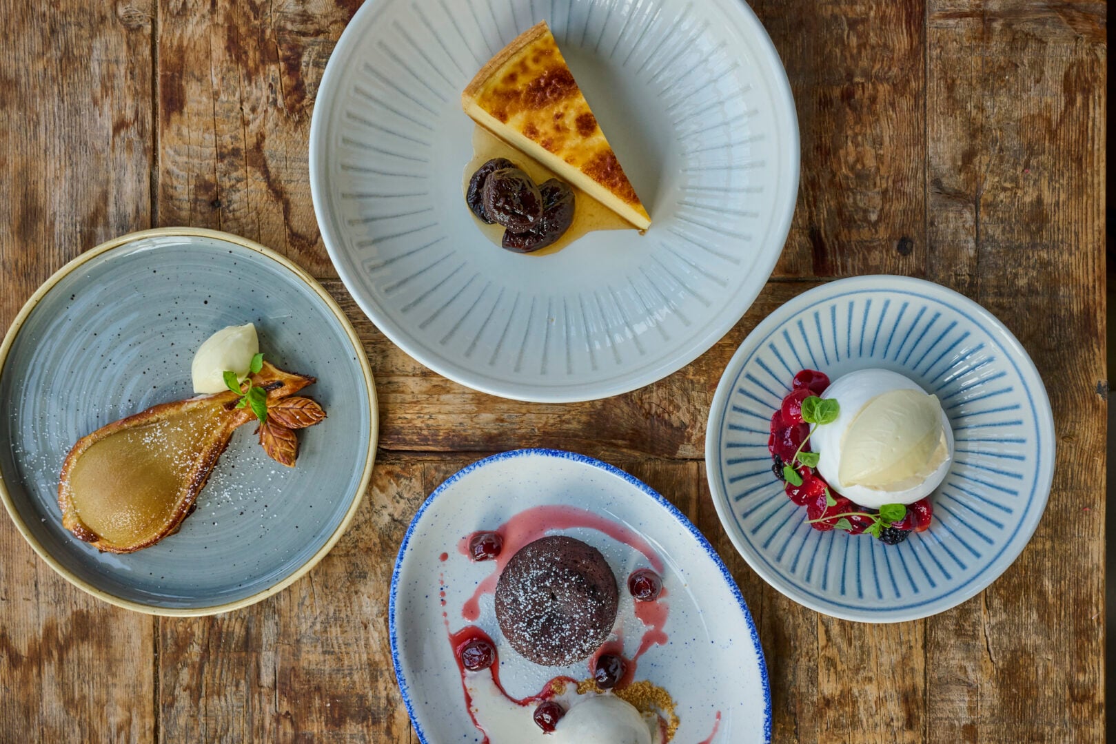sweets from Hotel du Vin Spring Menu