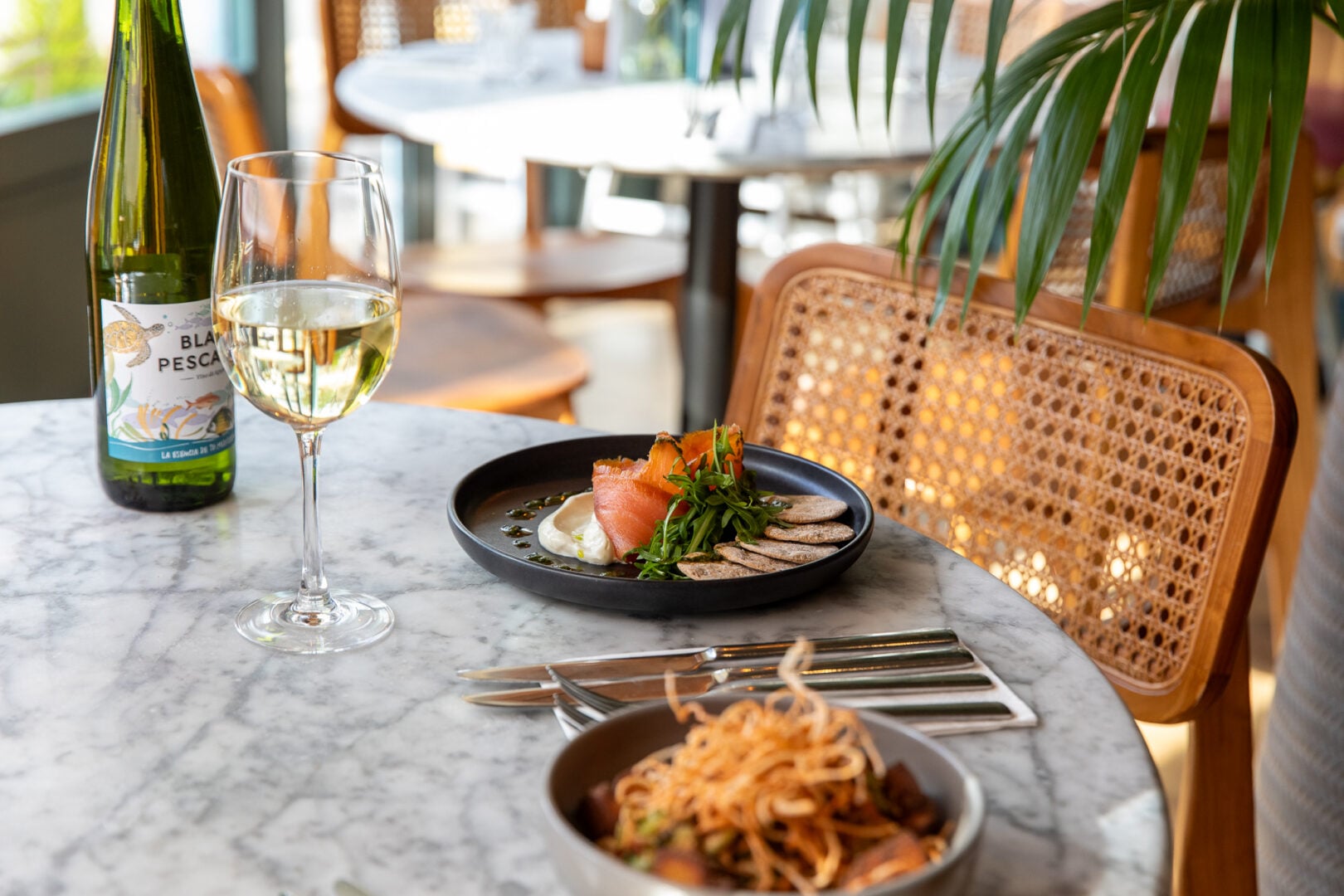 Food items from the Herringbone spring menu