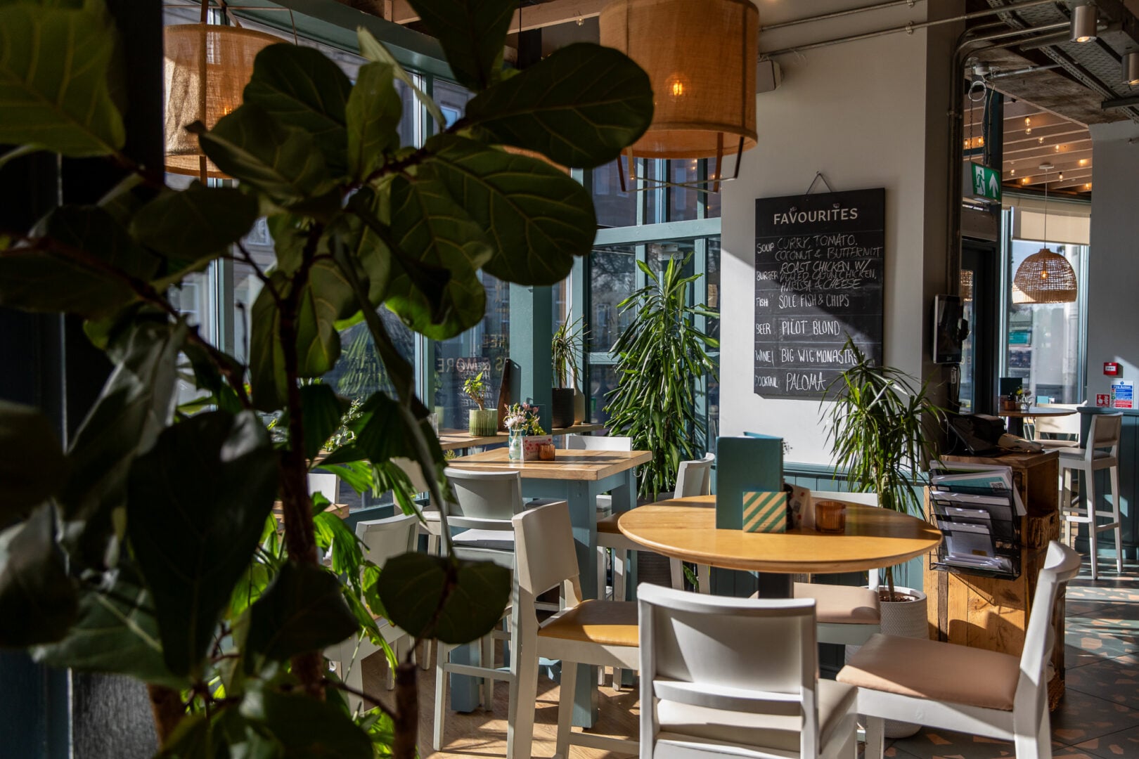 interior of Herringbone restaurant
