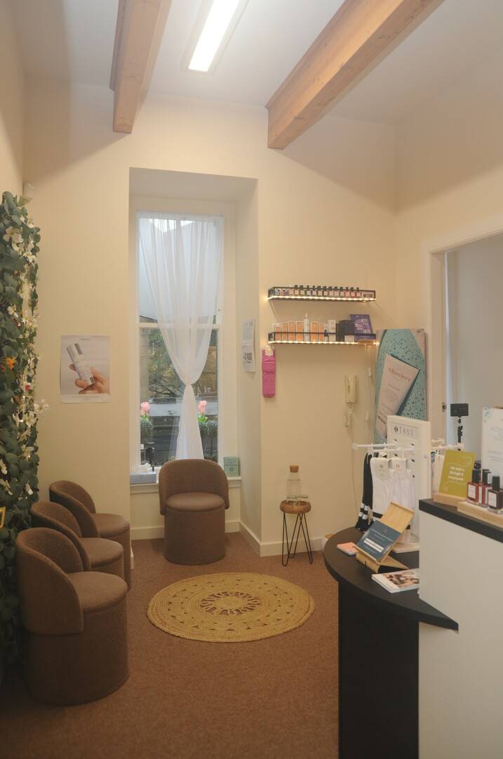 Bright and welcoming reception area at a Pilates , beauty and wellbeing studio,© Owner Sano Studio Ltd