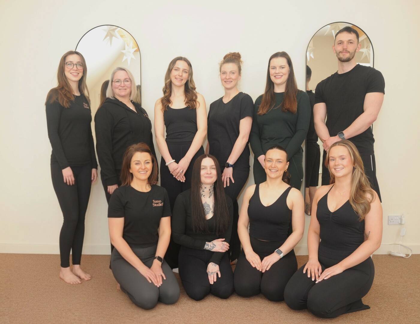 A fitness, health and beauty team group shot,© Owner Sano Studio Ltd