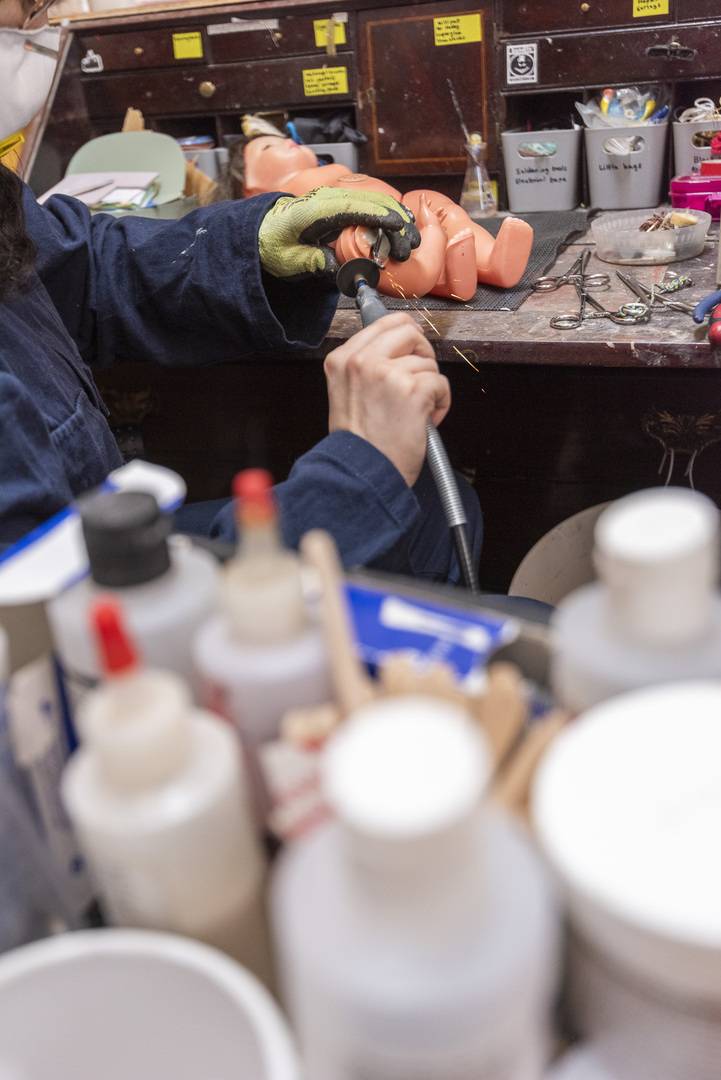 Doll being repaired at The Toy Hospital Experience
