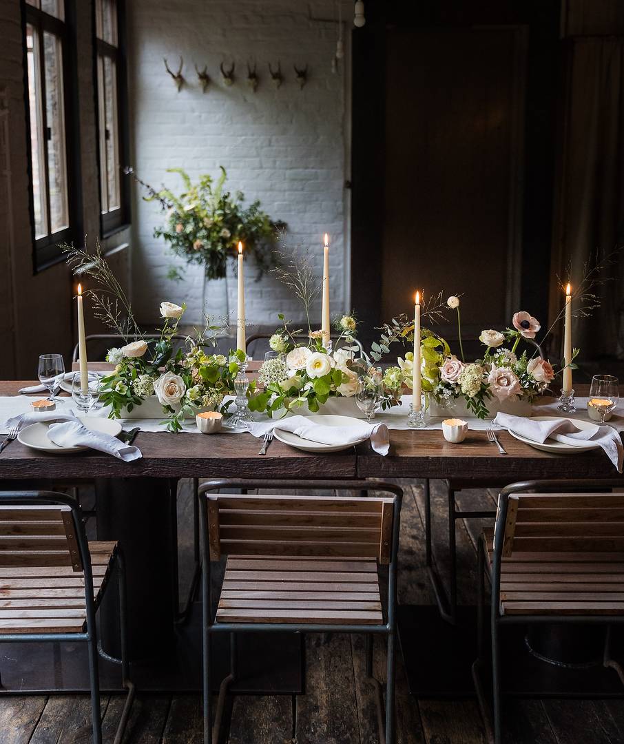 Flowers for table centre piece created by Snapdragon Edinburgh