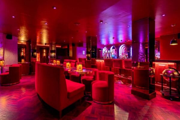 Interior of Encore bar