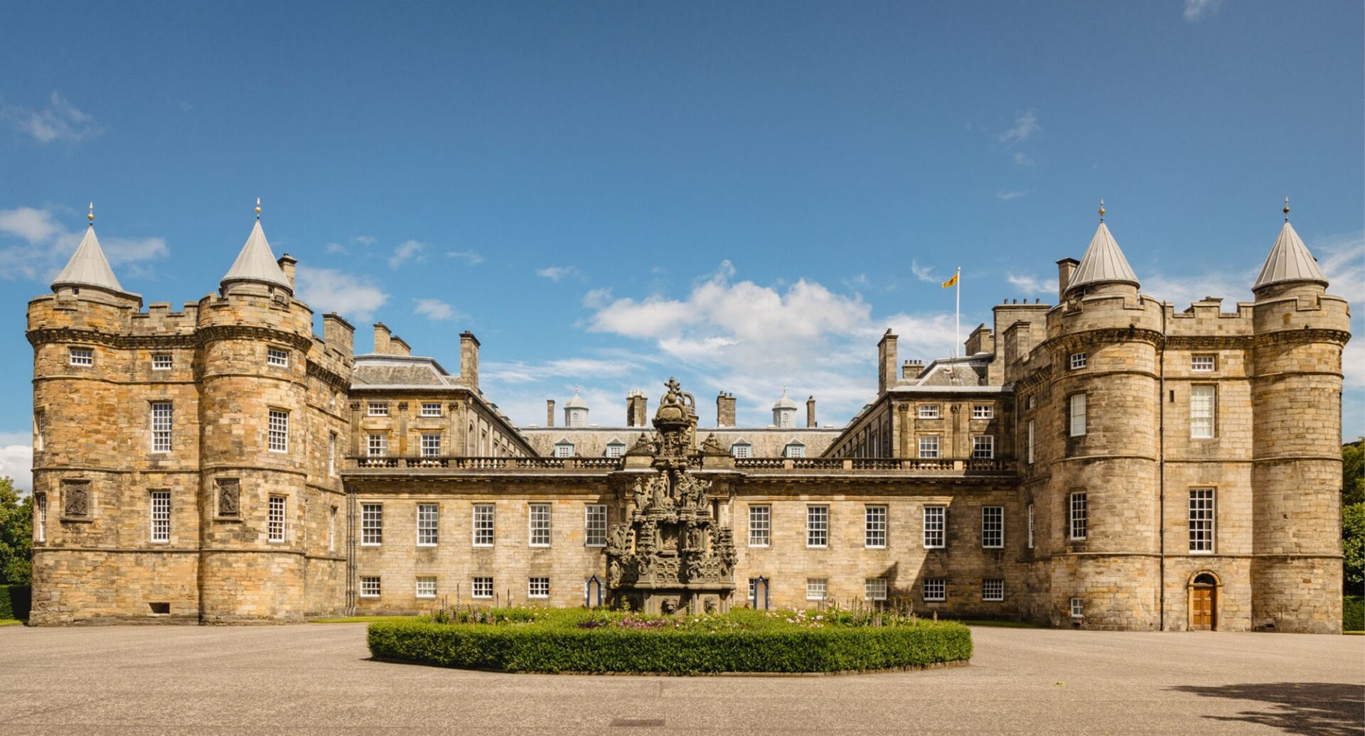 The exterior of the Palace of Holyroodhouse