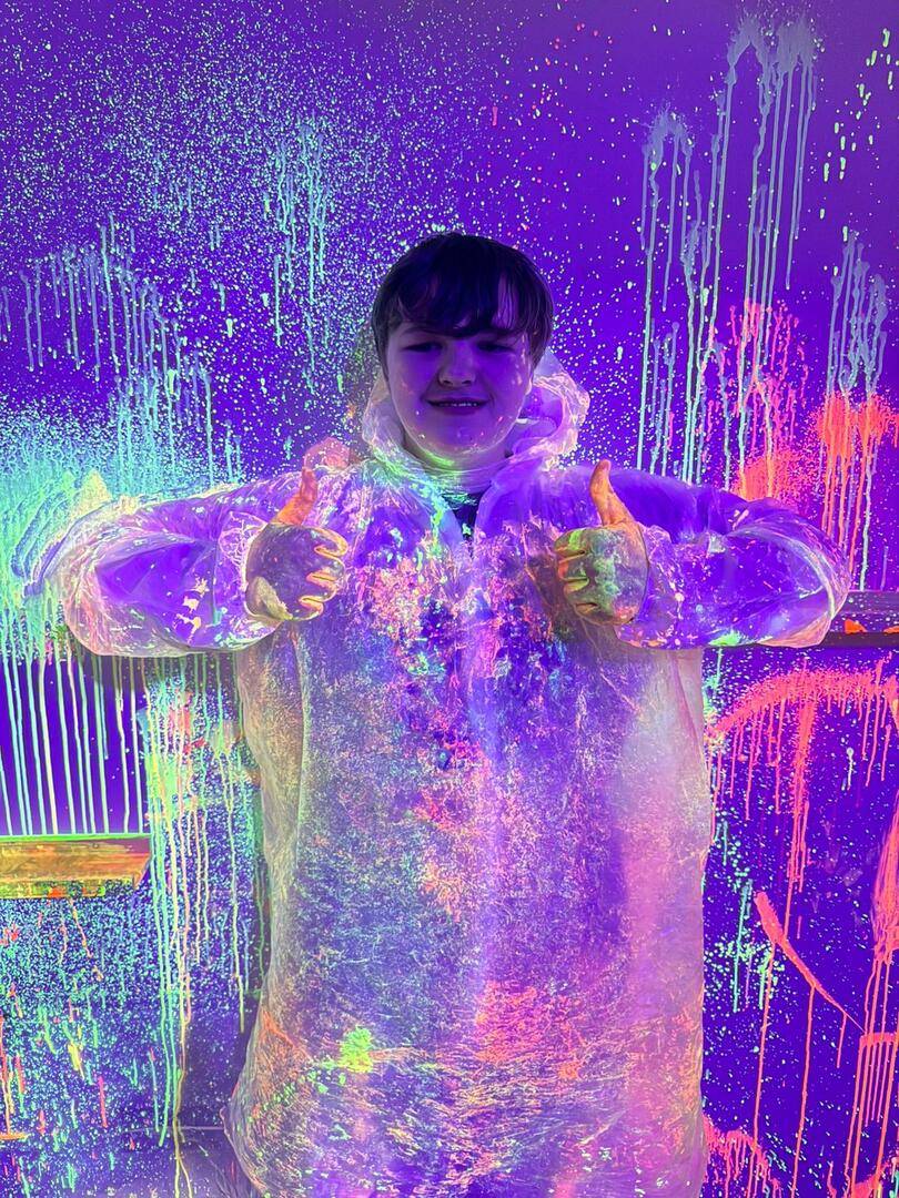 One of our messiest participants.