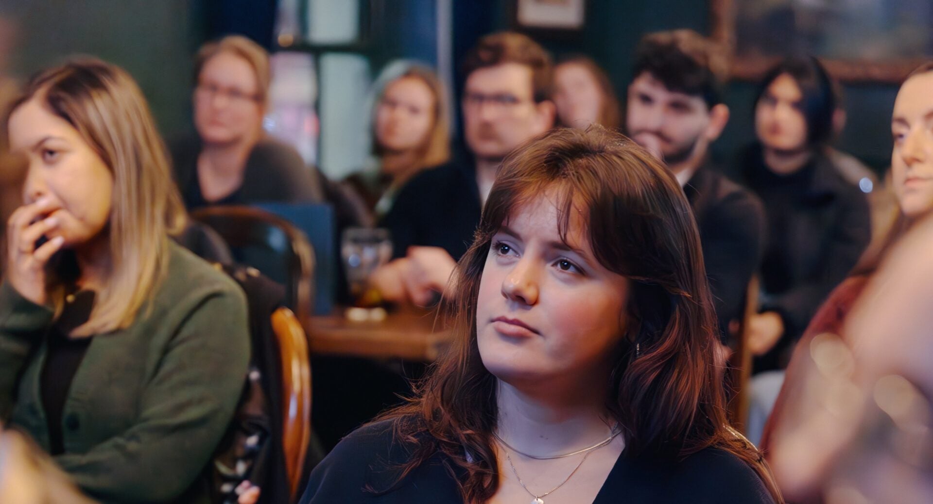 Audience members at Pint of Knowledge.