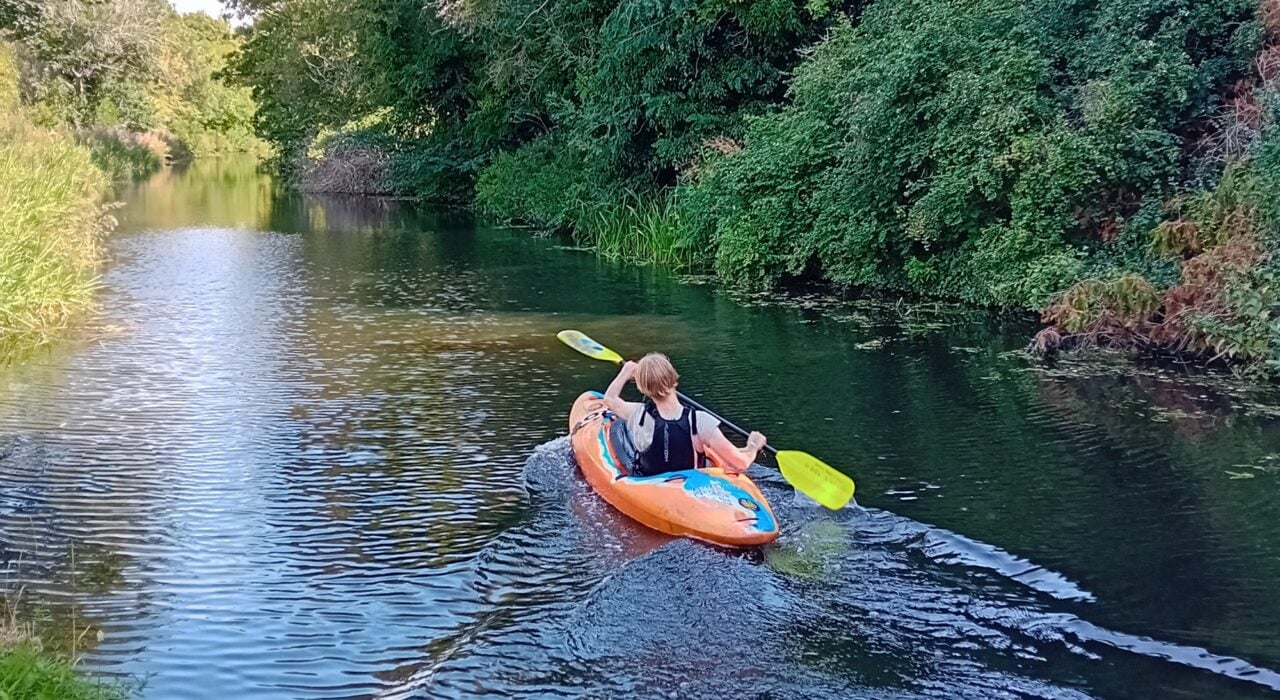 Kayaking on the Union Canal
