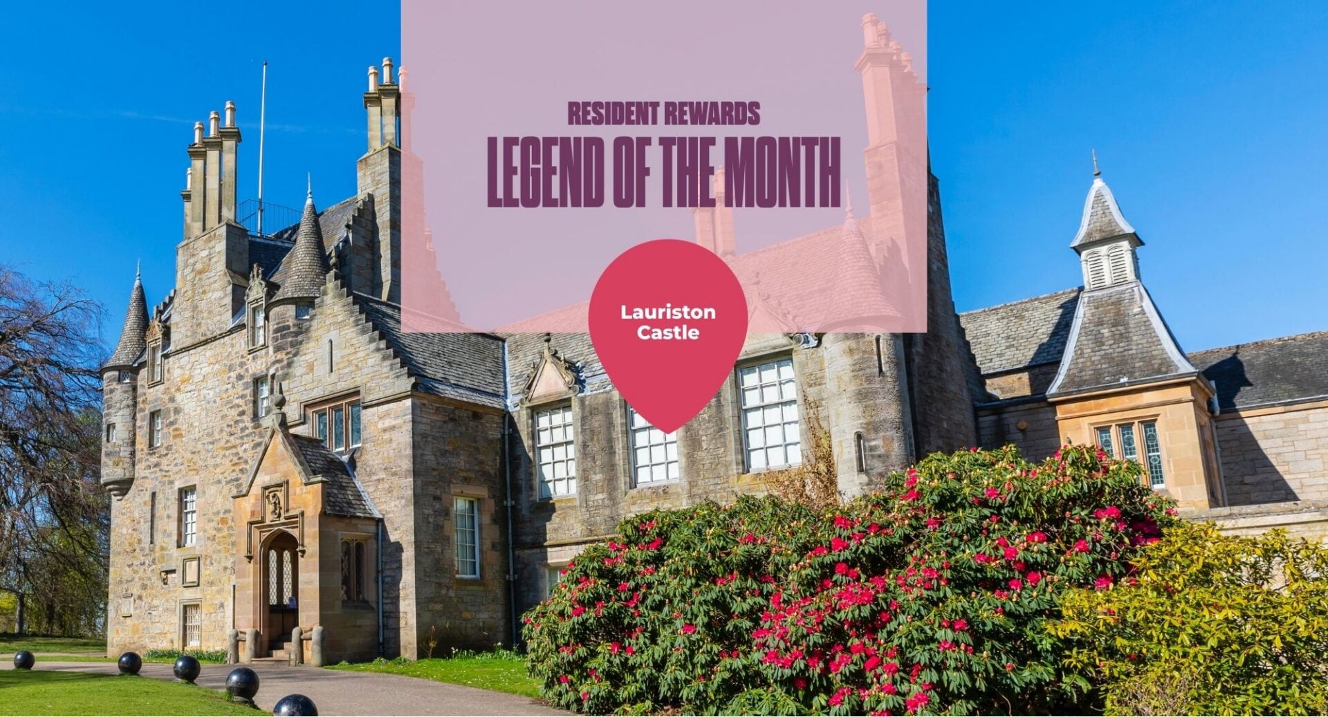 A picture of Lauriston Castle exterior on a clear day.