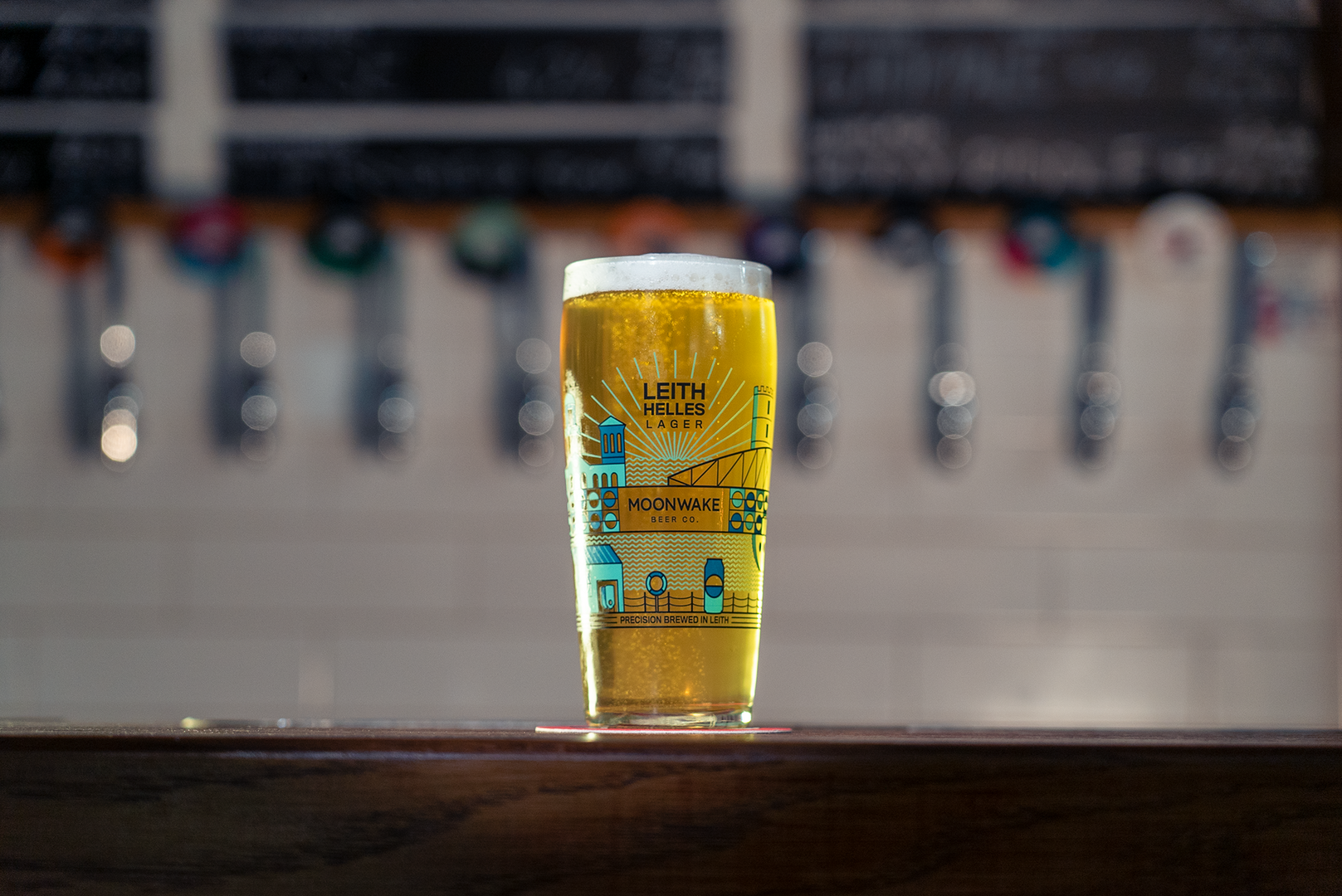 Pint of Moowake Leith Helles Lager