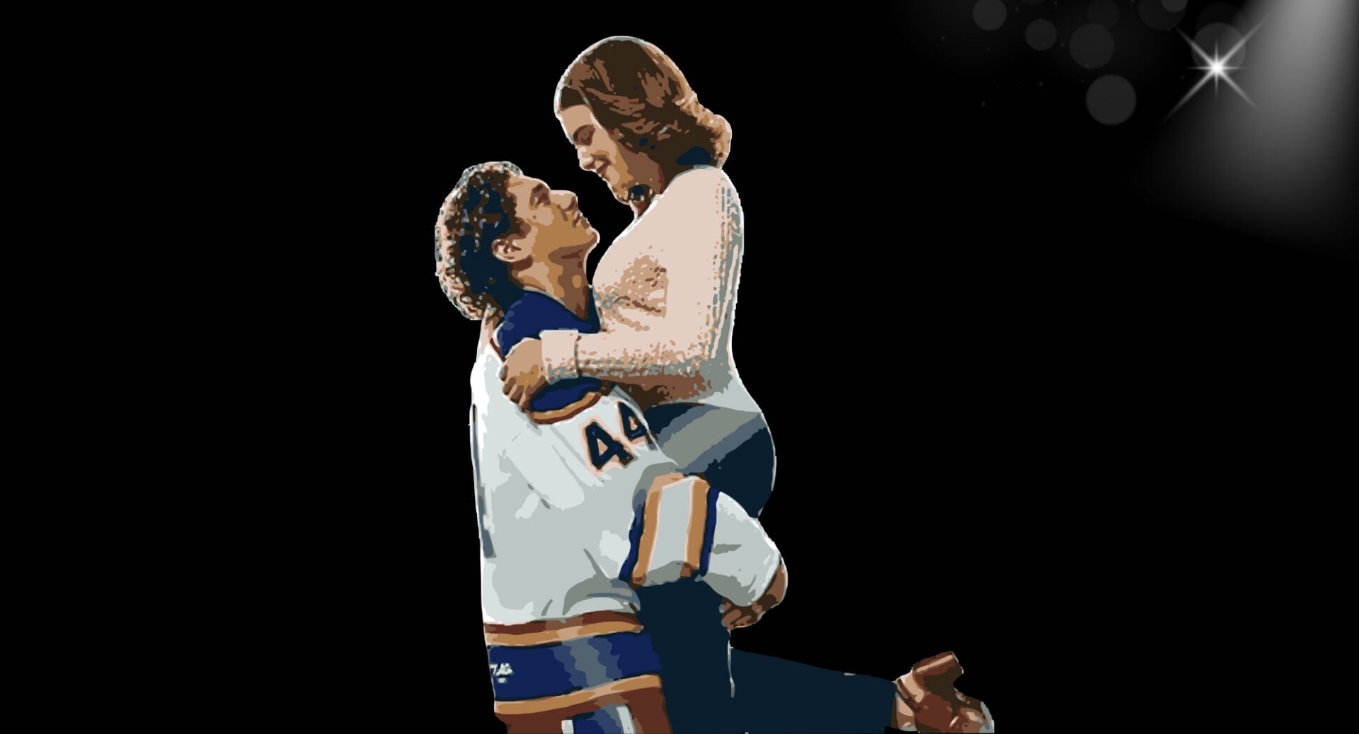 Image of a man holding up a woman.