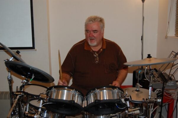 A man playing the drums